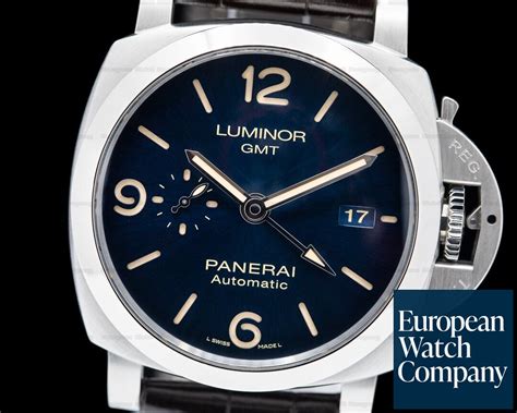 panerai blue dial gold|panerai pam01033.